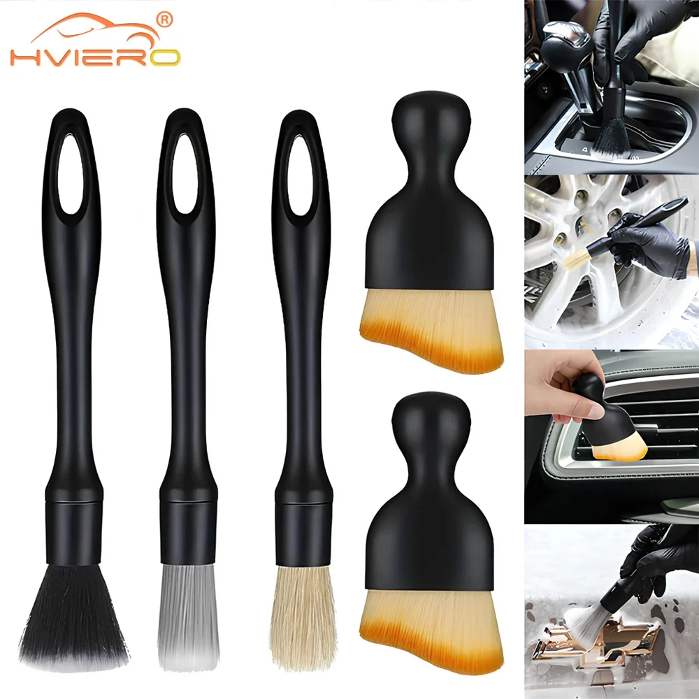 

1Set Car Detailing Brush Set Interior Painting Scrub Auto Ultra-Soft Detail Cleaning Dust Removal Brushes Tool Trim Multipurpose