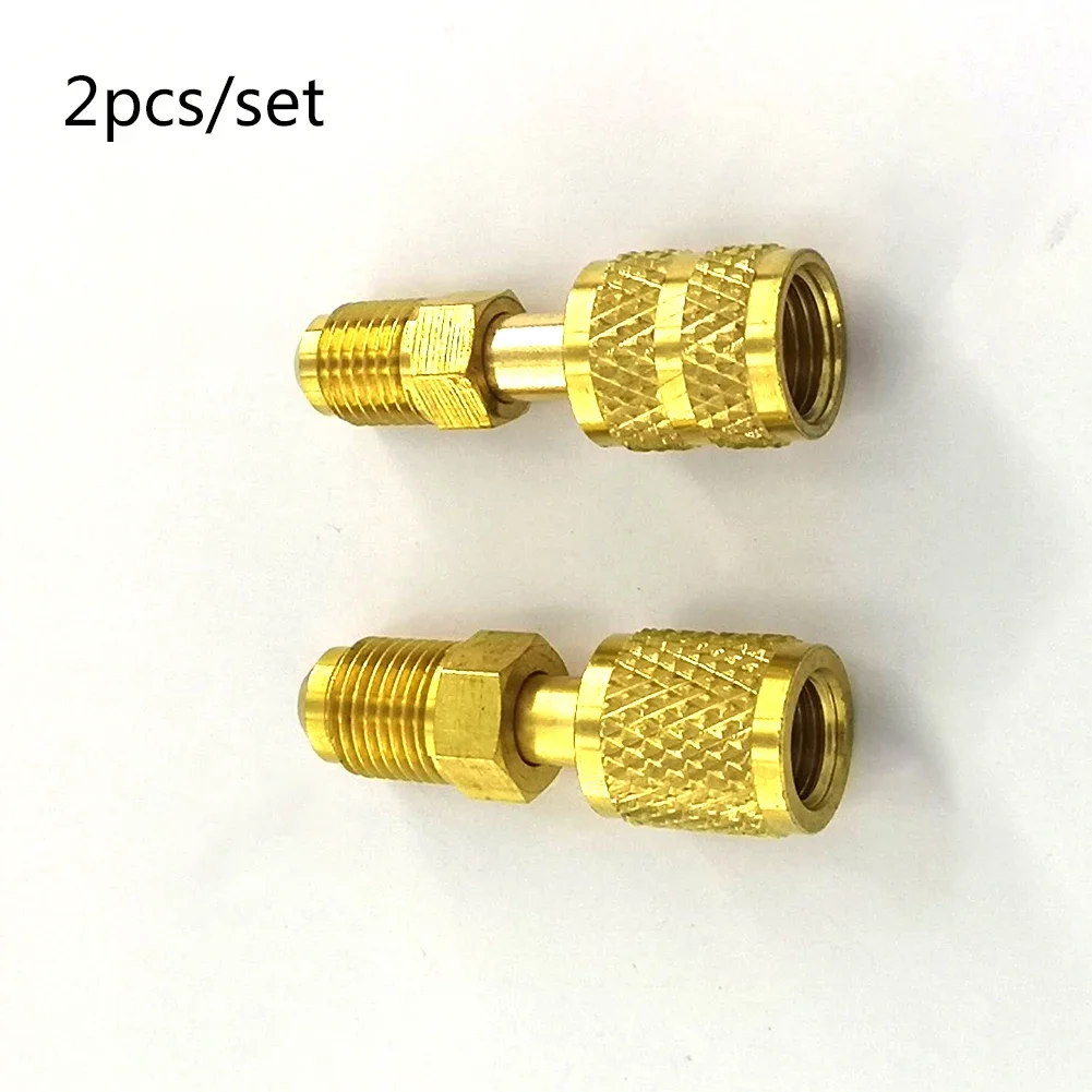 Vacuum Pump Brass  Adapter R410a Adapter 5/16 SAE F Quick Couplers To 1/4 SAE For Air Conditioning Adapter Quick Coupling