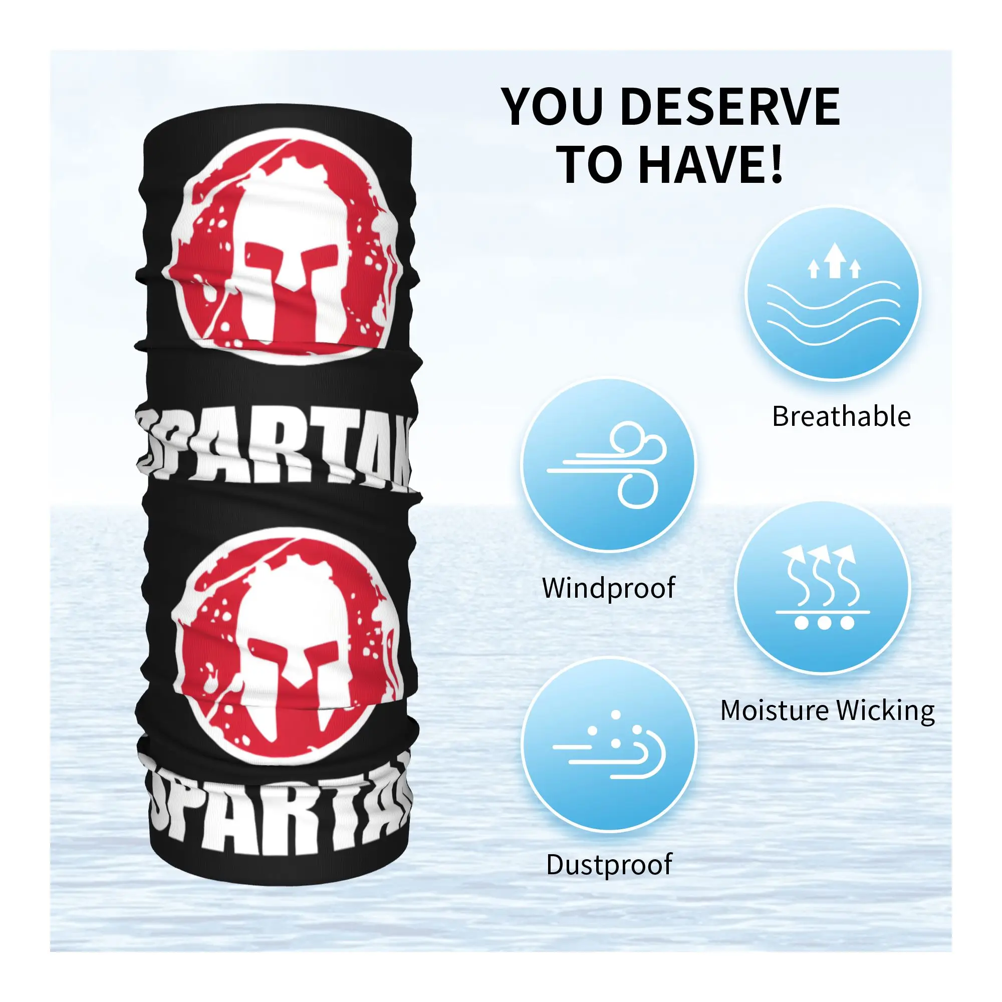 مخصص المتقشف سباق سبارتا روح الرقبة الجراب الرجال النساء يندبروف الشتاء التحدي باندانا وشاح لركوب الدراجات