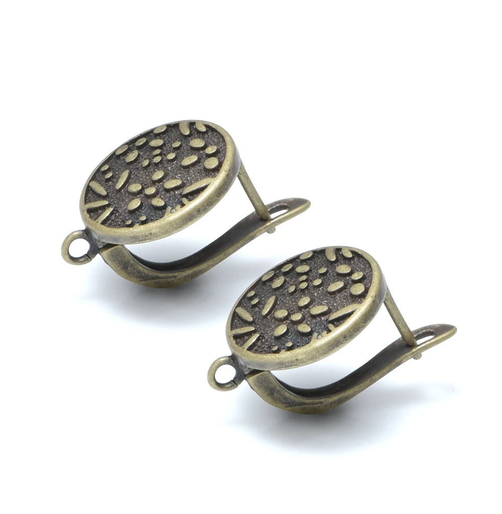 1 Pair  Antique Bronze Earrings Hooks  For DIY Woman/ Man Jewelry Accessories Handmade Making Supplies Wholesale