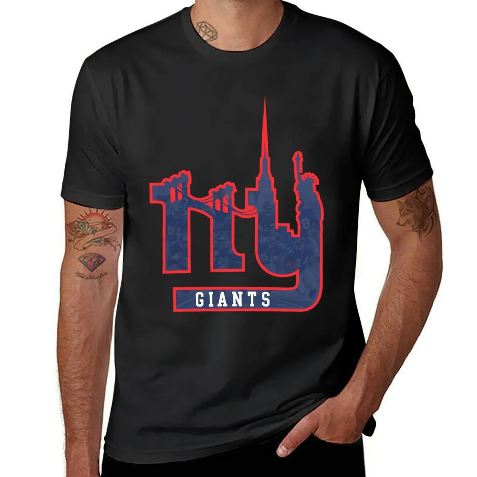 

Art - New York Giants T-Shirt oversized korean fashion blacks mens graphic t-shirts anime