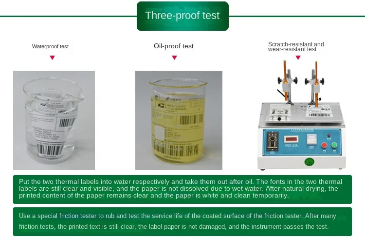 Thermal Label Paper Width 20-70x50x30x40x60mm Label Paper Three-proof Self-adhesive Label Barcode Paper