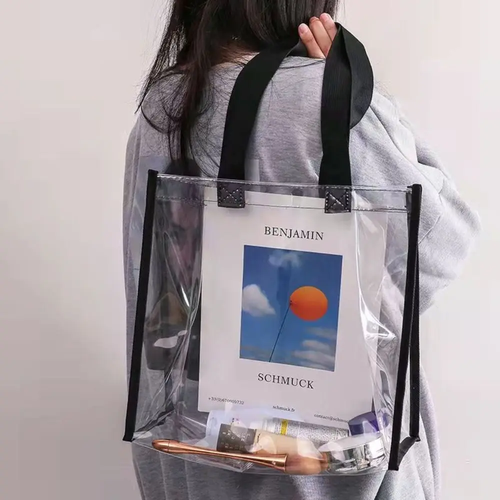 

Bag Wash Pouch Zipper Bag Cosmetic Case Waterproof Storage Bag Waterproof Beach Bag Transparent Makeup Bag PVC Tote Bag