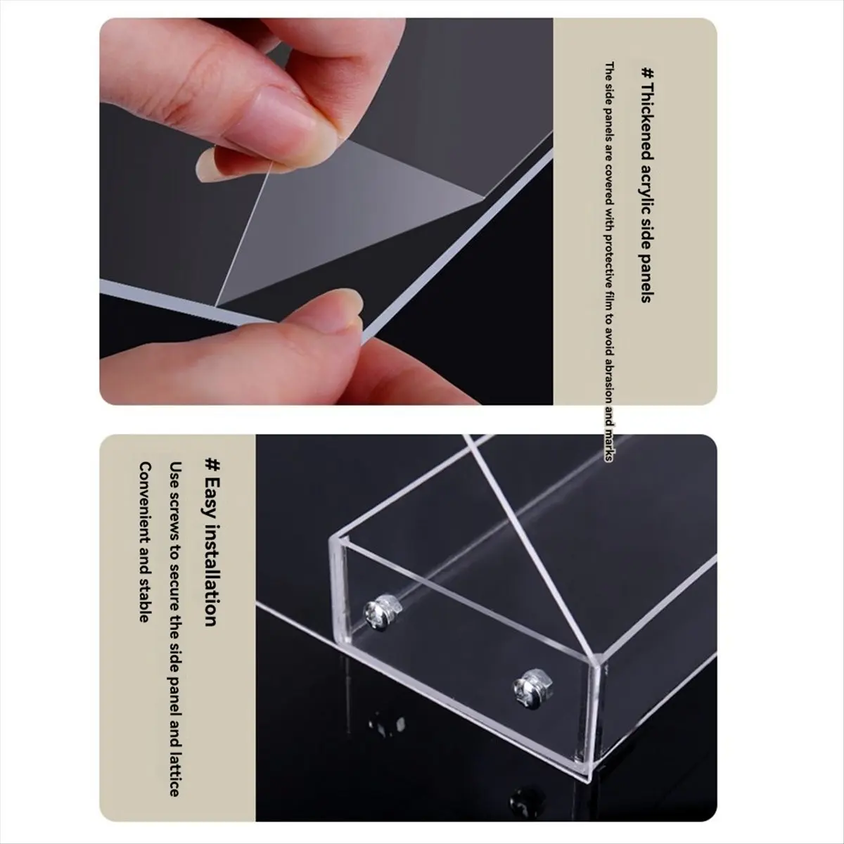 AA83 5 Layers Clear Display Stand Nail Polish Cosmetic Showcase Eyeshadow Makeup Holder Lipstick Perfume Shelf Display