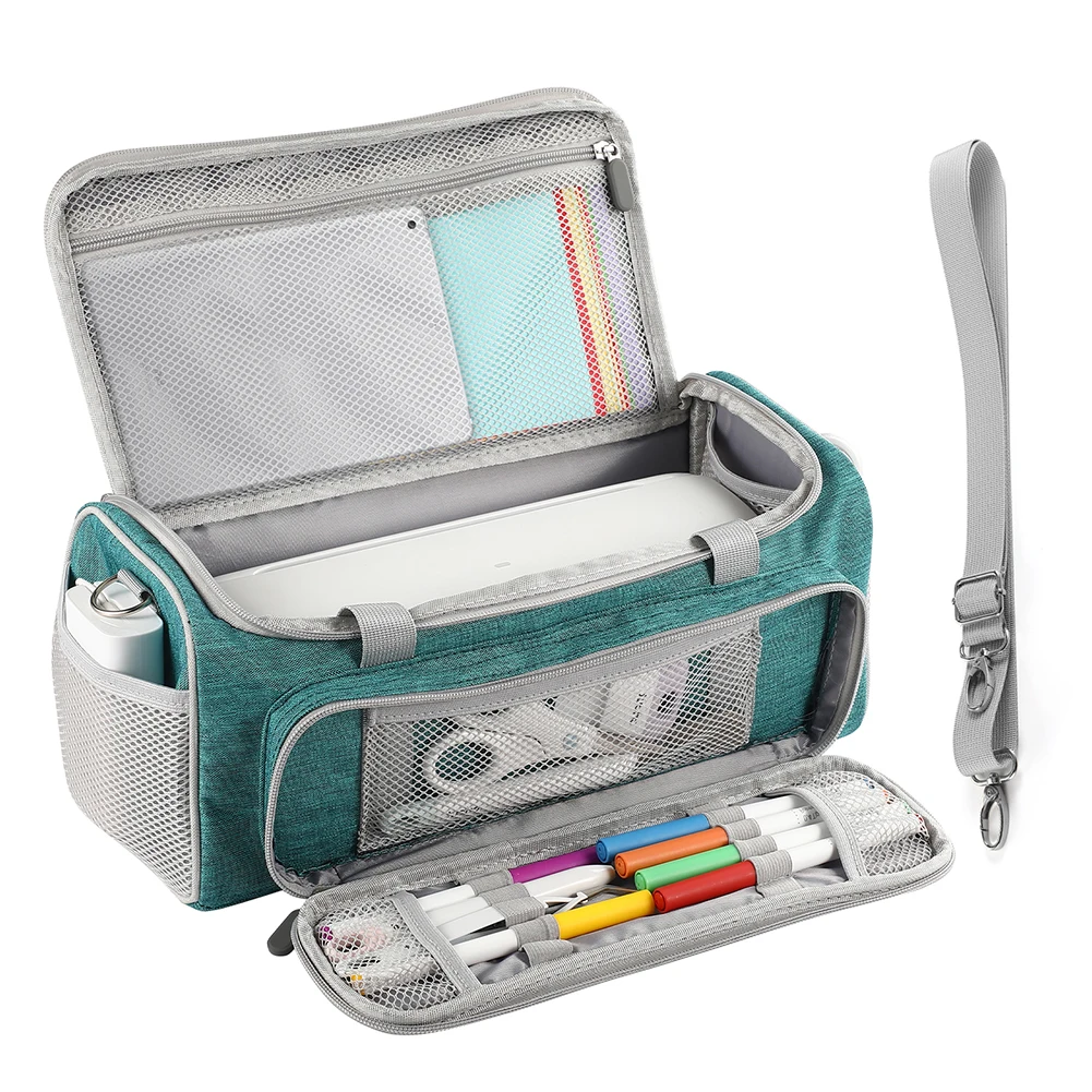 Carrying Bag Shockproof Portable Storage Bag with Multi Pockets Travel Protective Case for Cricut Joy Xtra Smart Cutting Machine