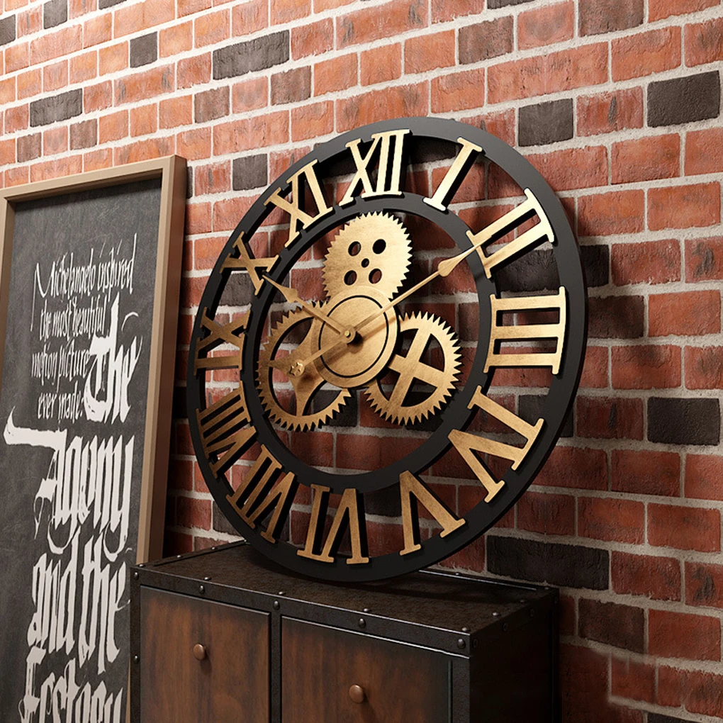 Industrial Gear Wall Clocks For Modern And Sophisticated Look Timeless Easy To Read Wall Watch