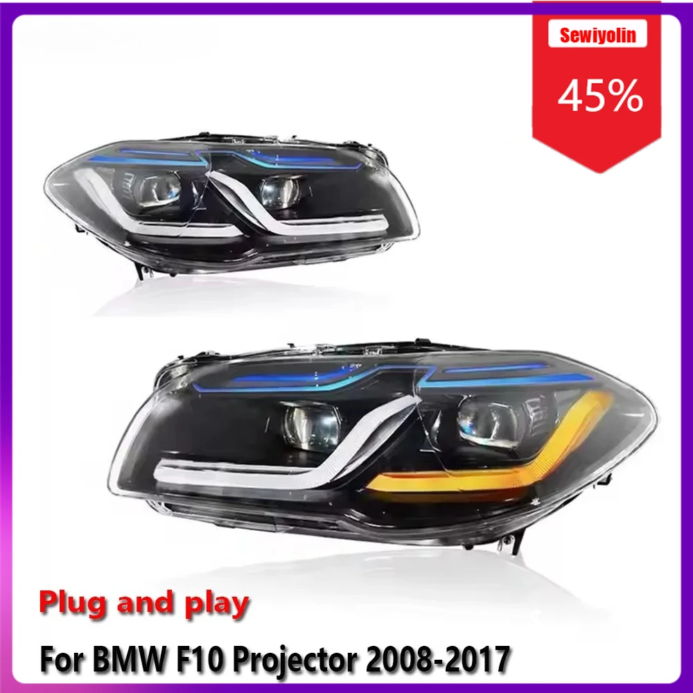 

Car Accessories Led Headlights For BMW F10 Projector 2008-2017 Auto DRL Fog Rear Trailer Lamps Turning Signal Voiture Plug And P