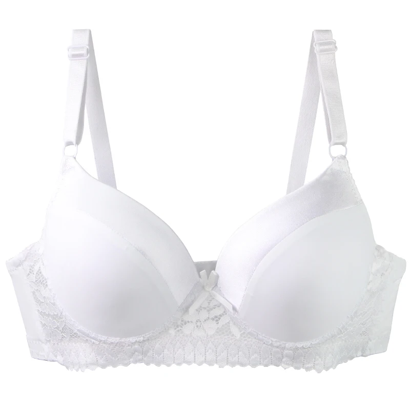 DaiNaFang Push Up Bras For Women Pink Blue Black Gray Beige White Burgundy Underwear Lace Minimize Seamless Lingerie image 6