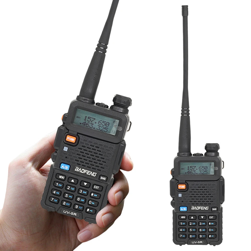 Baofeng UV-5R Long Range Ham Radios VHF/UHF 136-174MHz & 400-520MHz 5W Handheld UHF/VHF Radio Ham Wireless Set