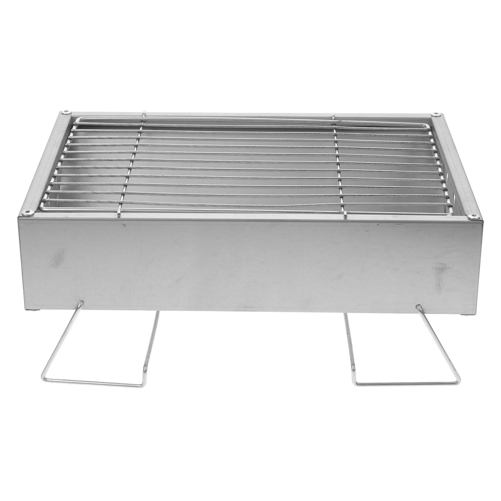 

Portable Barbecue Grill Stainless Steel Foldable Outdoor Camping Grill Rack for Traveling Picnic Lightweight Small Grilling
