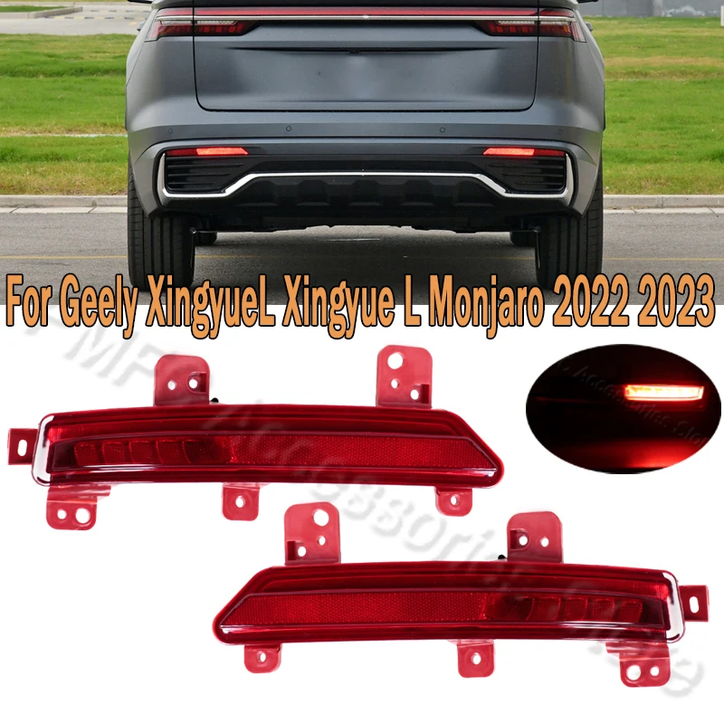 

Car Brake Light Rear Bumper Parking Stop Lamp Turn Signal Reflector Fog Lamp For Geely XingyueL Xingyue L Monjaro 2022 2023