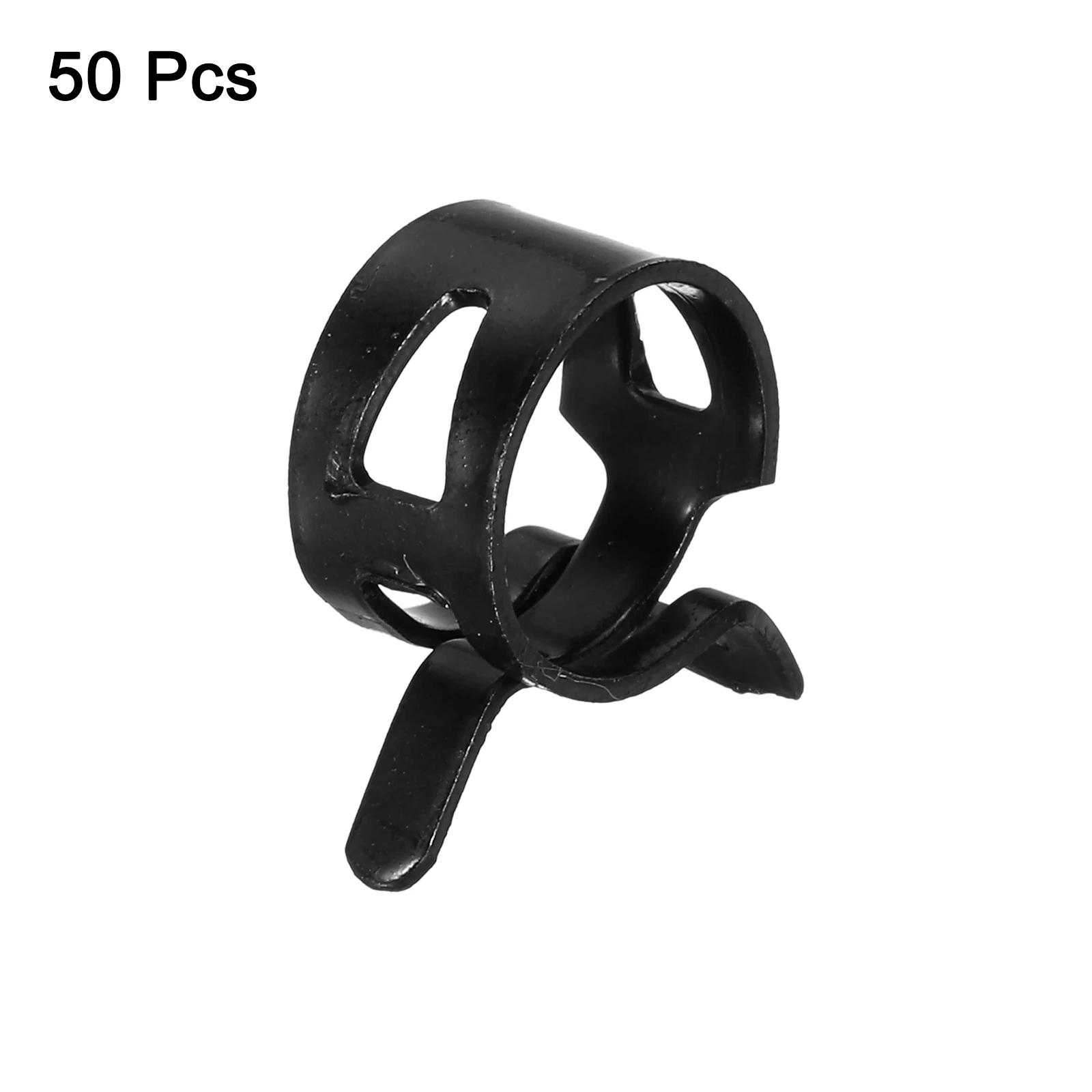 10-110Pcs Fuel Line Clamps Spring Band Hose Clamps Spring Hose Clamp Reusable Fuel Line Clamp Air Tube Clamps Size 6-25mm Black