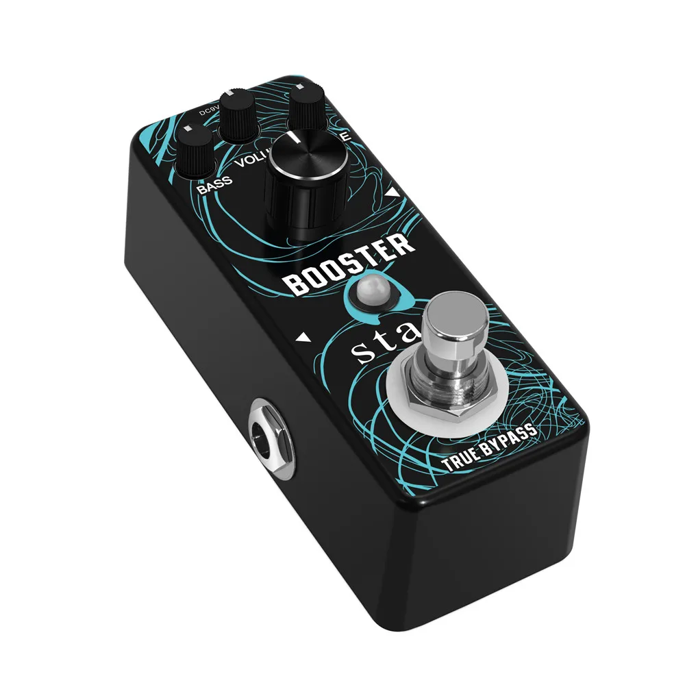 Stax Booster Guitar Effect Pedal,True Gain Booster,Micro Clean Boost Pedal for Electric Guitar Pure Clean Mini Booster Pedals