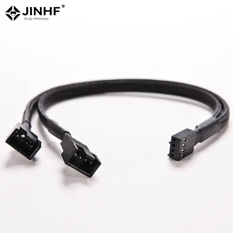 1PC 4 Pin PWM Splitter Cable 4Pin PWM Female To 3/4 Pin PWM Adapter Cable For Computer CPU Case Fan Sleeved Adapter Power Cable