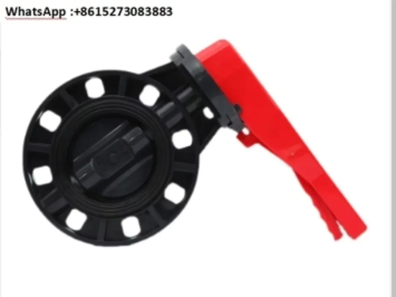 UPVC handle butterfly valve flange plastic clip acid and alkali resistant pipeline plastic valve sealing butterfly valve switch