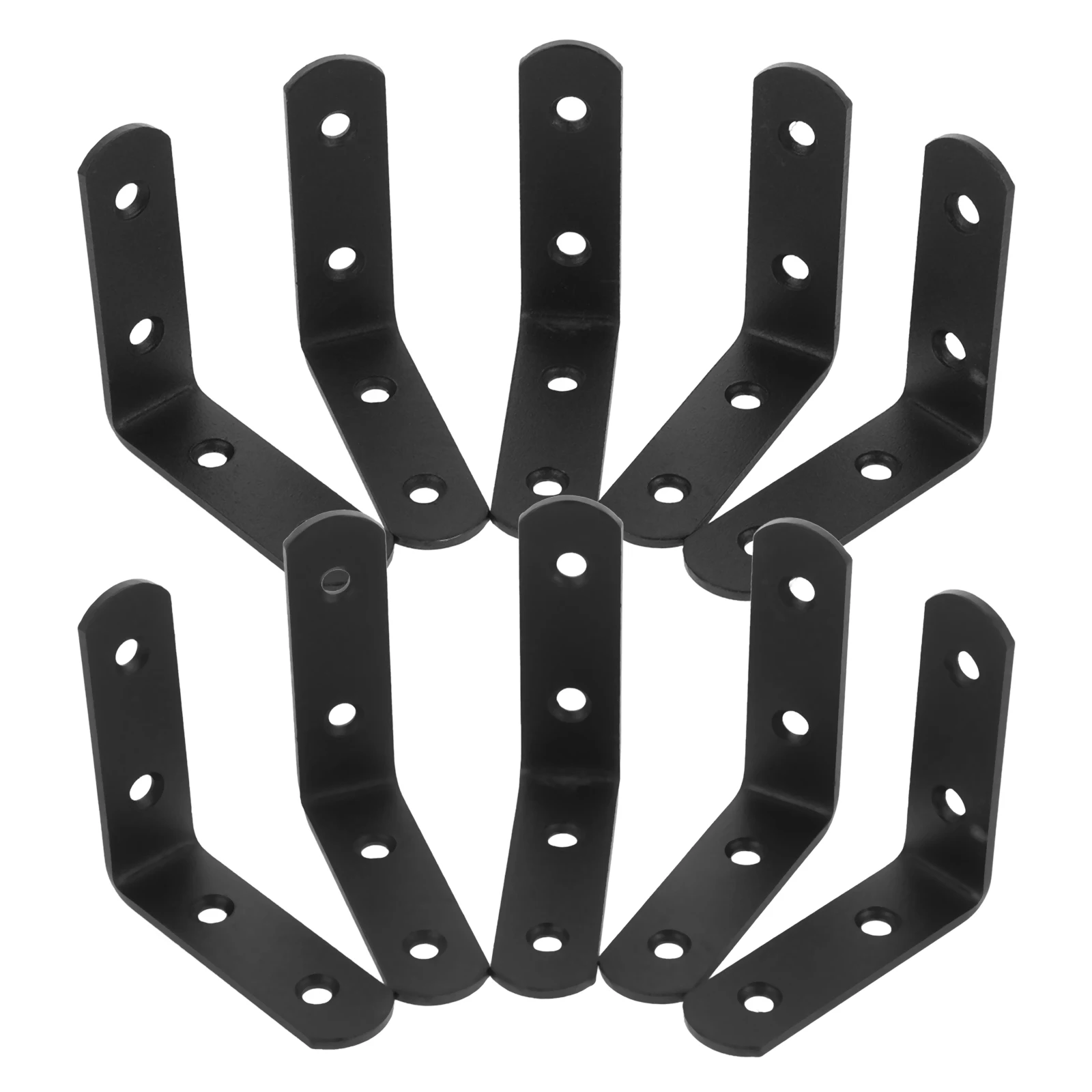 

12Pcs Stainless Steel L Brackets Heavy Duty Corner Braces for Shelf Cabinet Support Furniture Reinforcement Angle Brackets