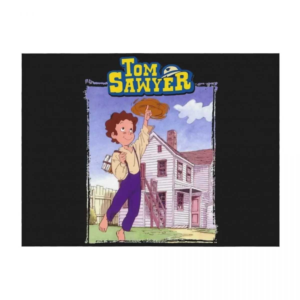 

Tom Sawyer anime series Essential Throw Blanket Warm Decorative Throw Extra Large Throw Soft Plush Plaid Blankets