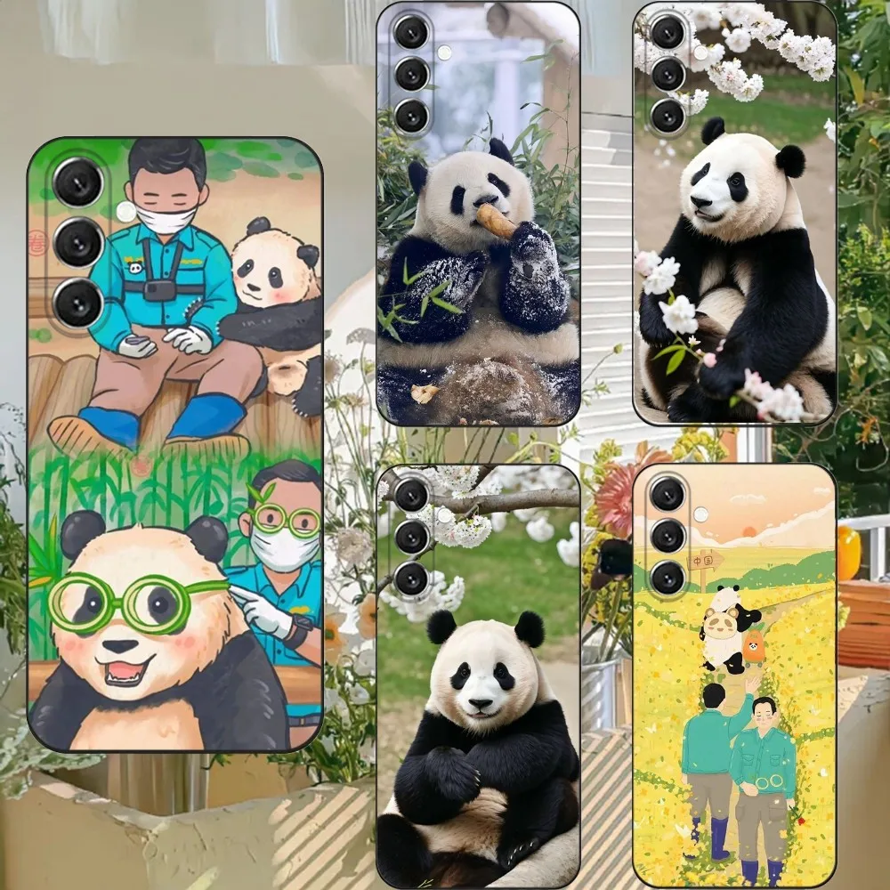 Fubao panda Phone Case For Samsung S21,S22 Ultra,S20,S30 plus,S22 plus,S23,S30 ultra 5G Silicone Cover