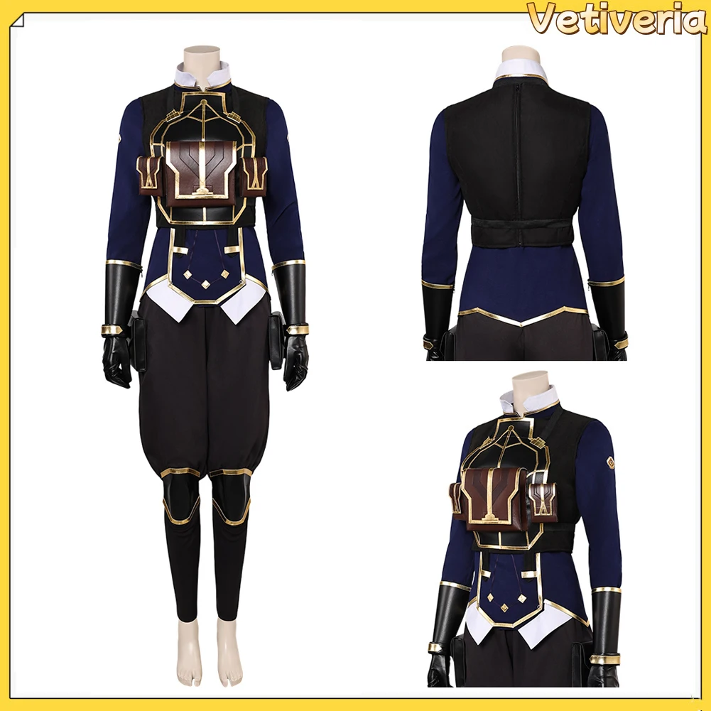 Nolen Cosplay McGrady Fantasy Costume Law Enforcer Uniform Game Markus Arcane LOL Female Outfits Women Halloween Carnival Suit