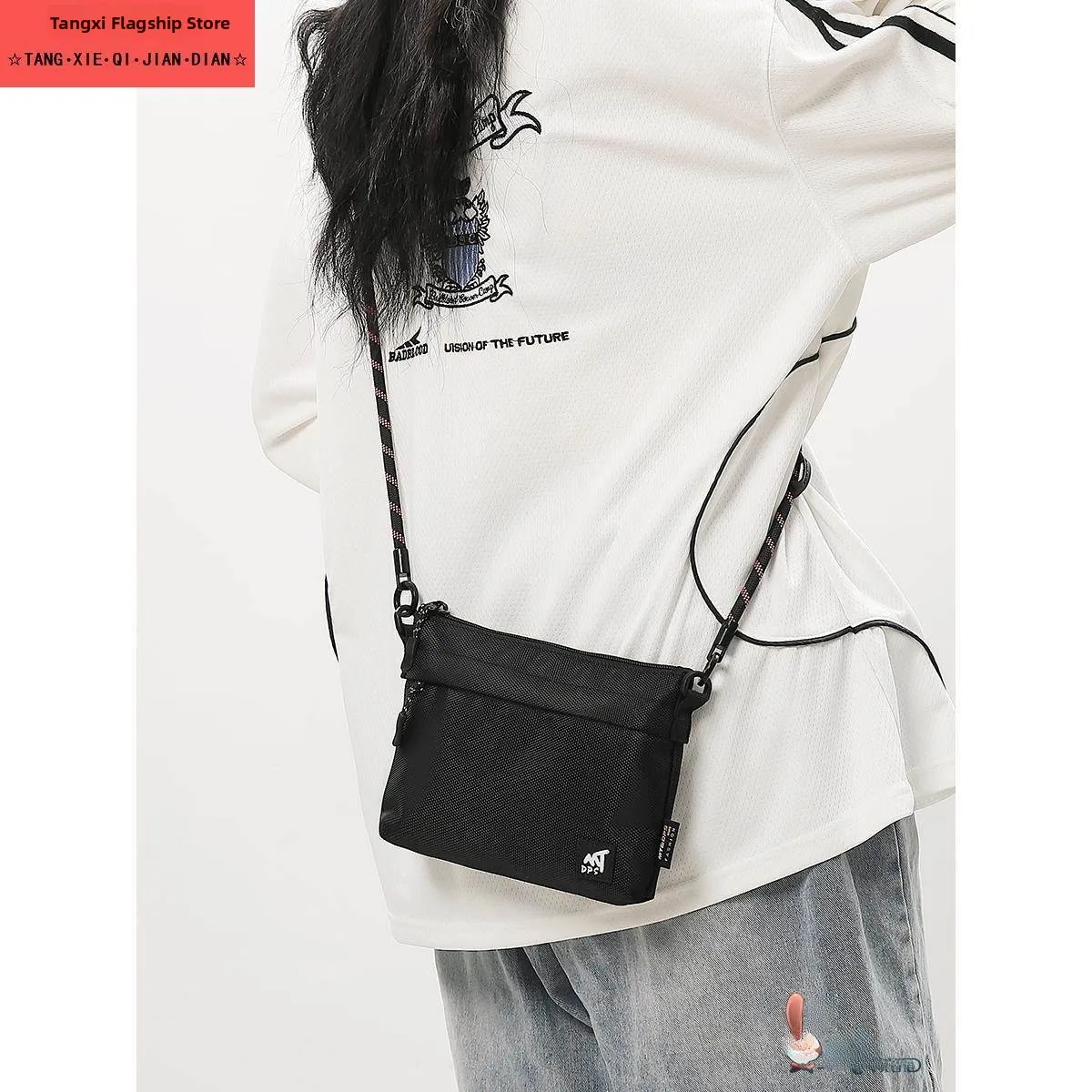 

Trendy Commuter Men's Crossbody Bag Original ex oulder Mailman Bag Casual Small Nylon Bapa with Internal Waterproof...