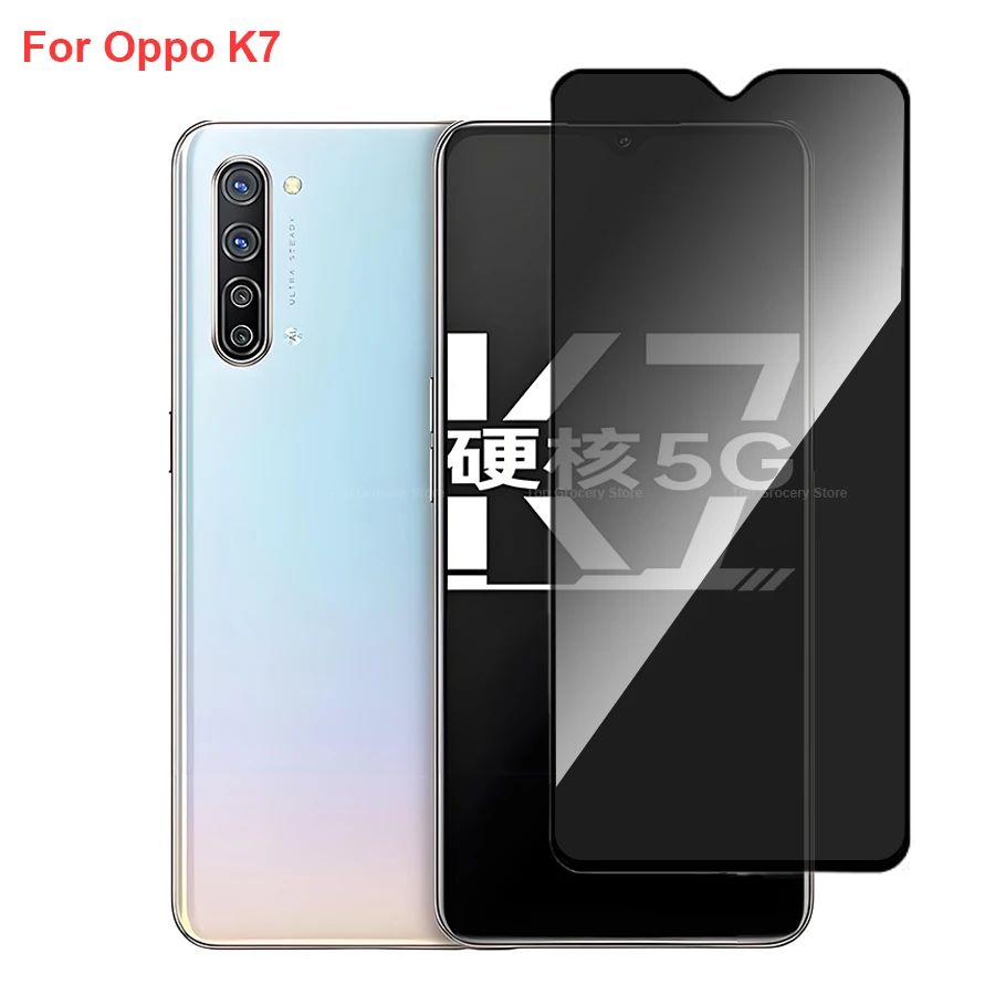 

For Oppo K7 PCLM50 Anti Spy Privacy Tempered Glass Screen Protector Compatible For OppoK7 Full Cover Screen Phone Film