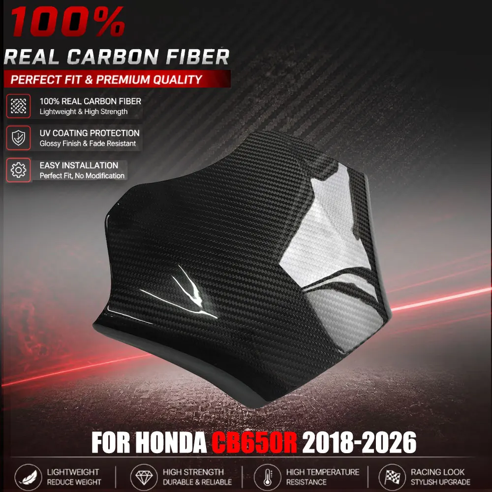 

3K Carbon Fiber Motorcycle Gas Fuel Tank Protection Cover Tank Guard For HONDA CB650R 2018-2026