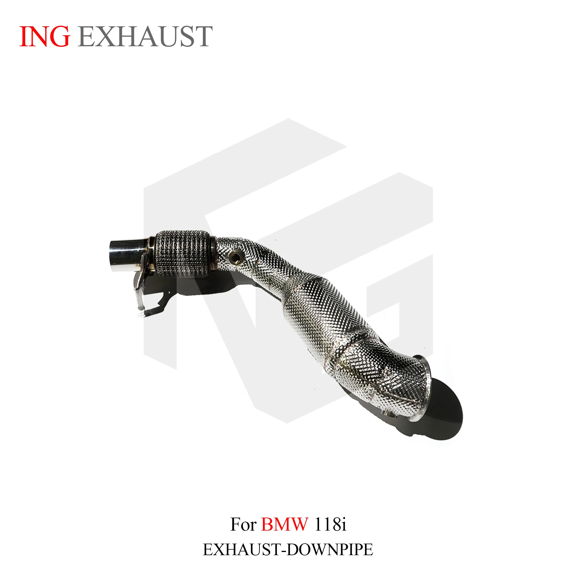 ING Catalytic Downpipe for BMW 118i F52 1.5T B38 Engine Header Large Displacement Power Performance Exhaust Escape System