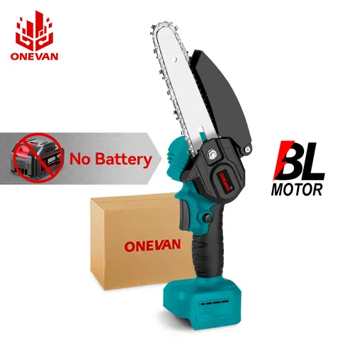 ONEVAN 3500W 6인치 브러시리스 고가지 전정기 무선 전기톱 목공 절단 전정 파워툴 (마키타 배터리 핀용)