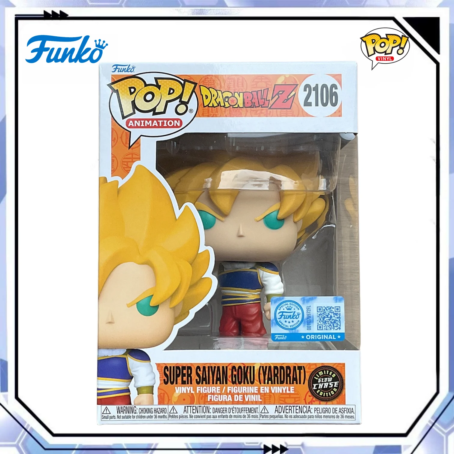 Goku (Yardrat) Figure Glow Chase #2106 Funko Pop Official Authentic Collectible Limited Edition Figures Dragon Ball Fans Toy Gif - view 3