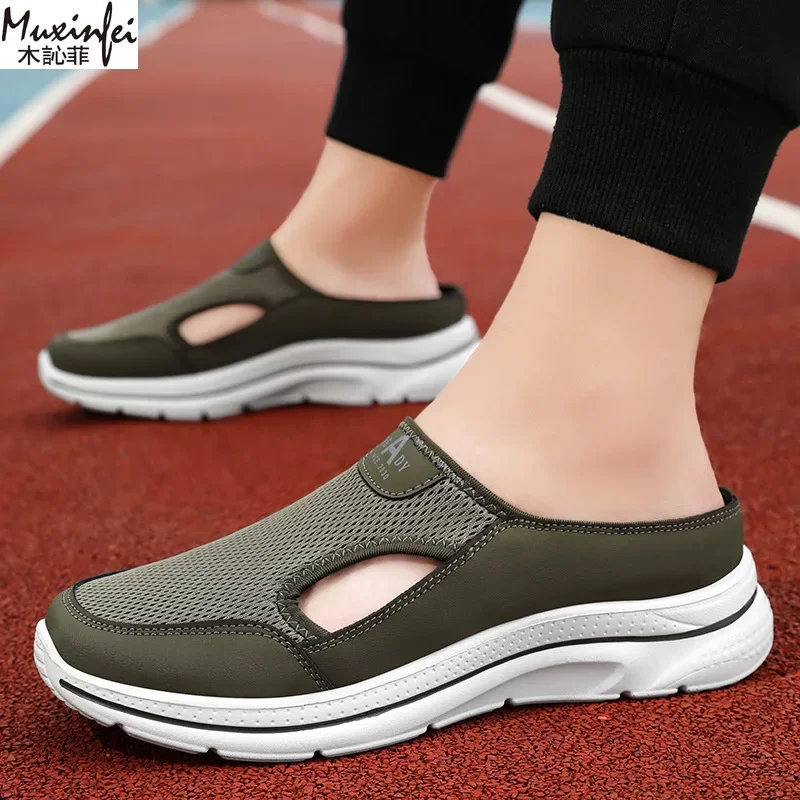 

Мужские летние тапочки, дышащая повседневная обувь, мягкая обувь, легкая мужская обувь, дешевая обувь, распродажа, бесплатная доставка