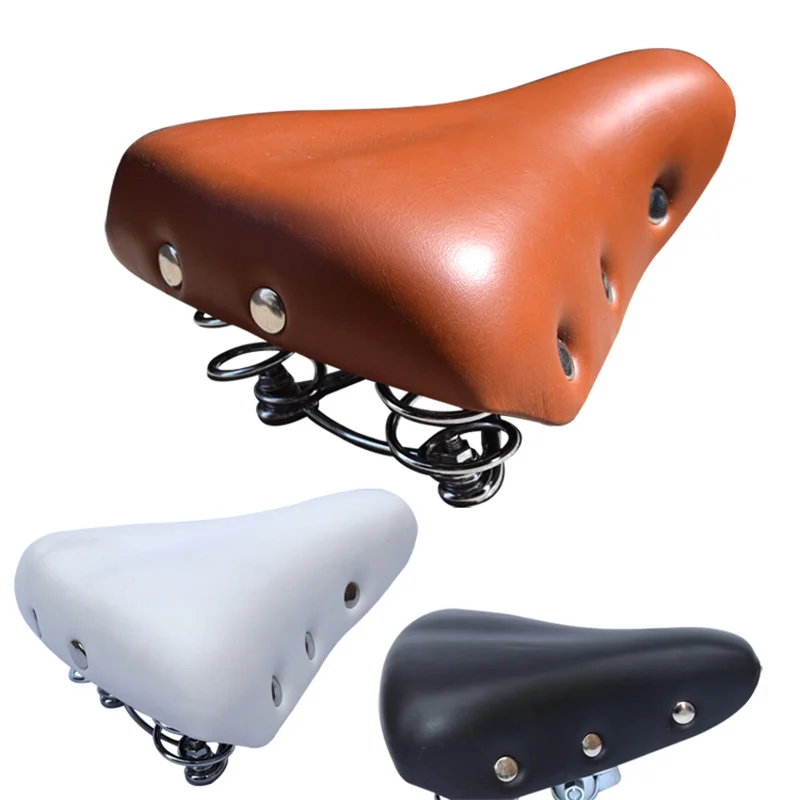 Retro Bicycle Seat Saddle Seat Cushion, City Commuter, Japanese Car, Recreational Vehicle Seat, Rivet Folding Car Seat Cushion