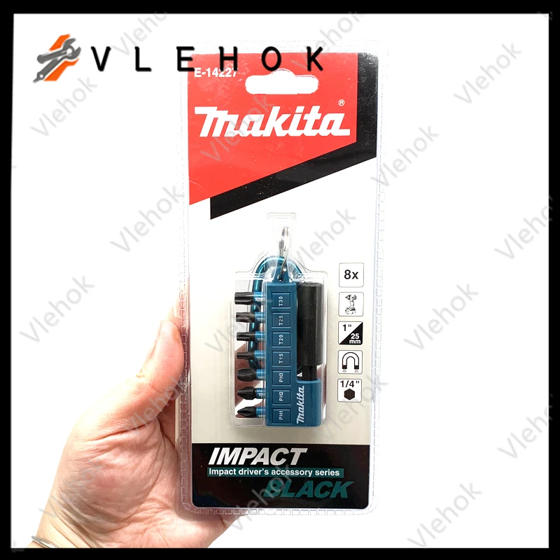 

Makita E-14227 1/4 "60 мм магнитный держатель бит 25 мм 1/4" PH2 PH3 T15 T20 T25 T30 Набор электрических сверл