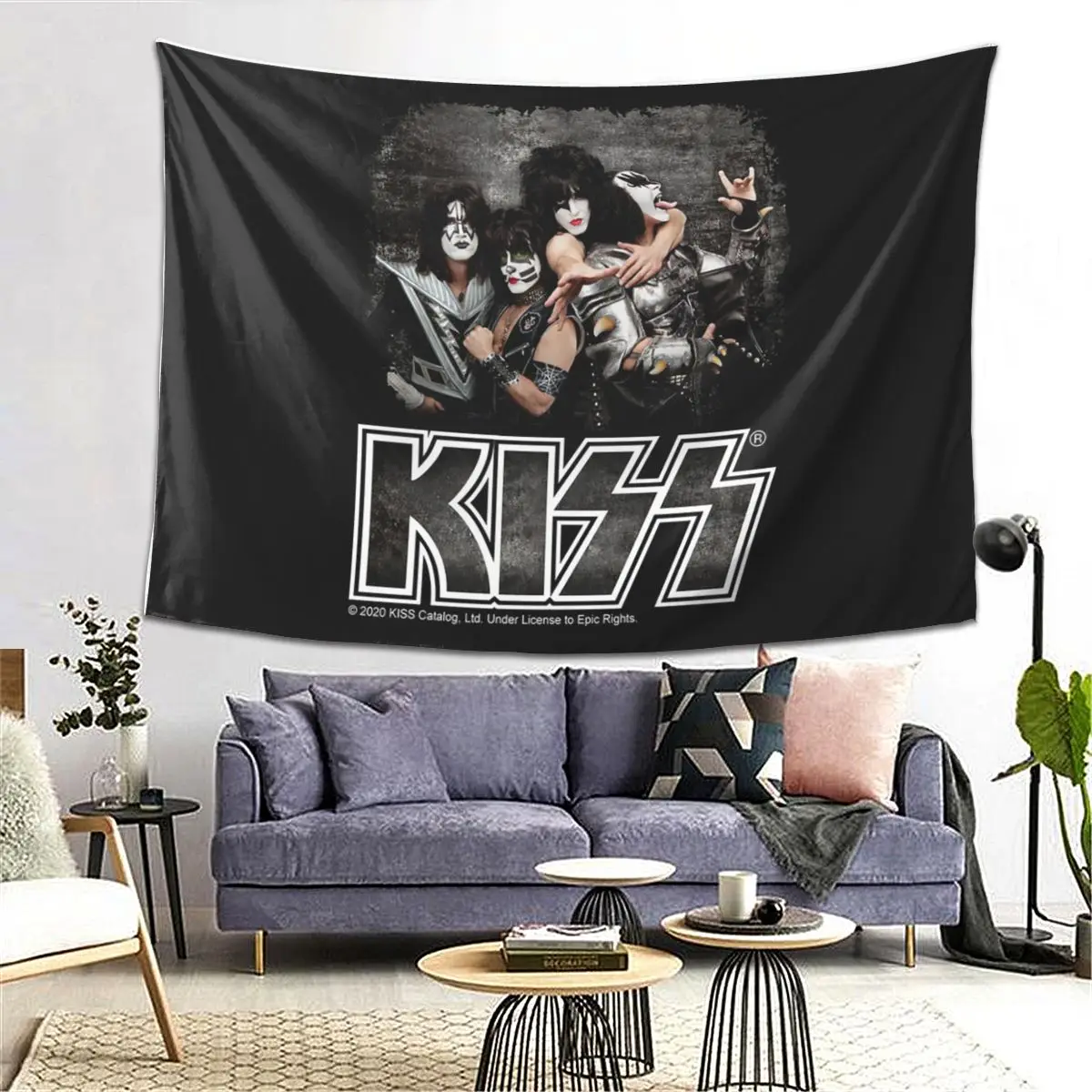 قبلة روك باند ريتور نسيج الجدار شنقا الجمالية ديكور المنزل المفروشات لغرفة المعيشة غرفة نوم