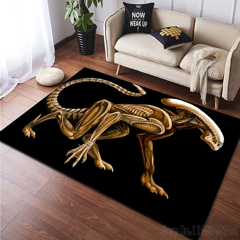 Anime Advanced Civilization Alien Cartoon Rug Carpets 120x160cm Decor for Living Room Children's Bedroom Sofa Kids Floor Mat