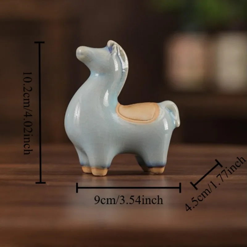 Equine Zodiac Figurine Entryway Office Tea Table Bar Cabinet Equine Decor New House Celebration Gift Handcrafted Horse Miniature