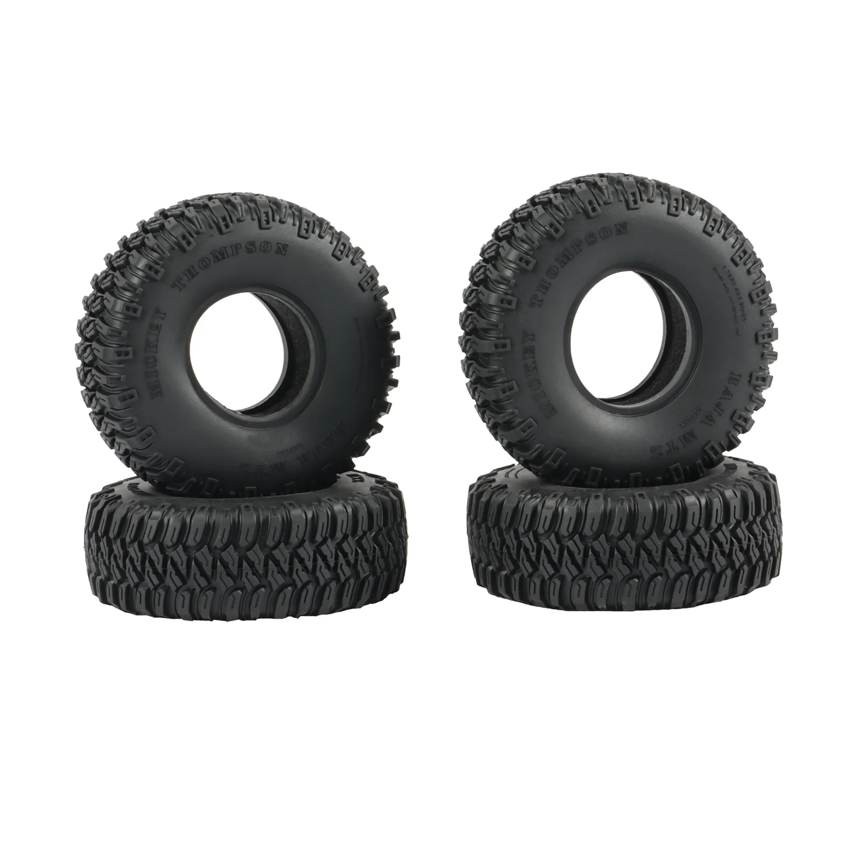 4PCS 95MM 1.55Inch Rubber Wheel Tires Tyre for RC Crawler Car Axial Jr 90069 D90 TF2 Tamiya CC01 LC70 MST JIMNY