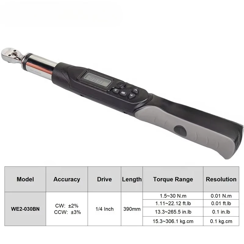 Digital Torque Bicycle Repair Hand Tool Head Socket Wrench