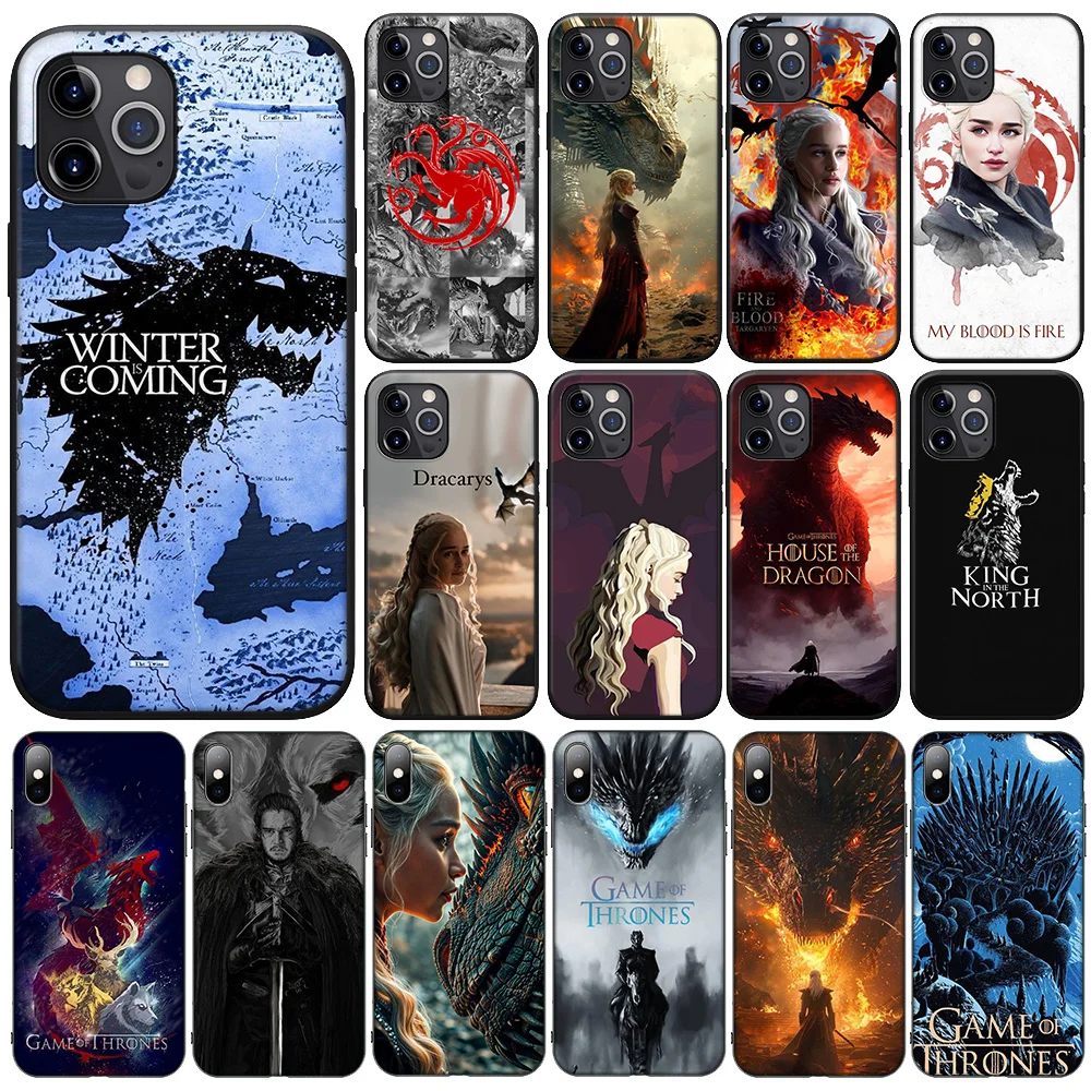 F-52 Dragon Mother Thrones New Phone Case for Xiaomi Redmi Note 11 11s 10 10s 9 9s 10t 8T 8 7 6 Pro Max