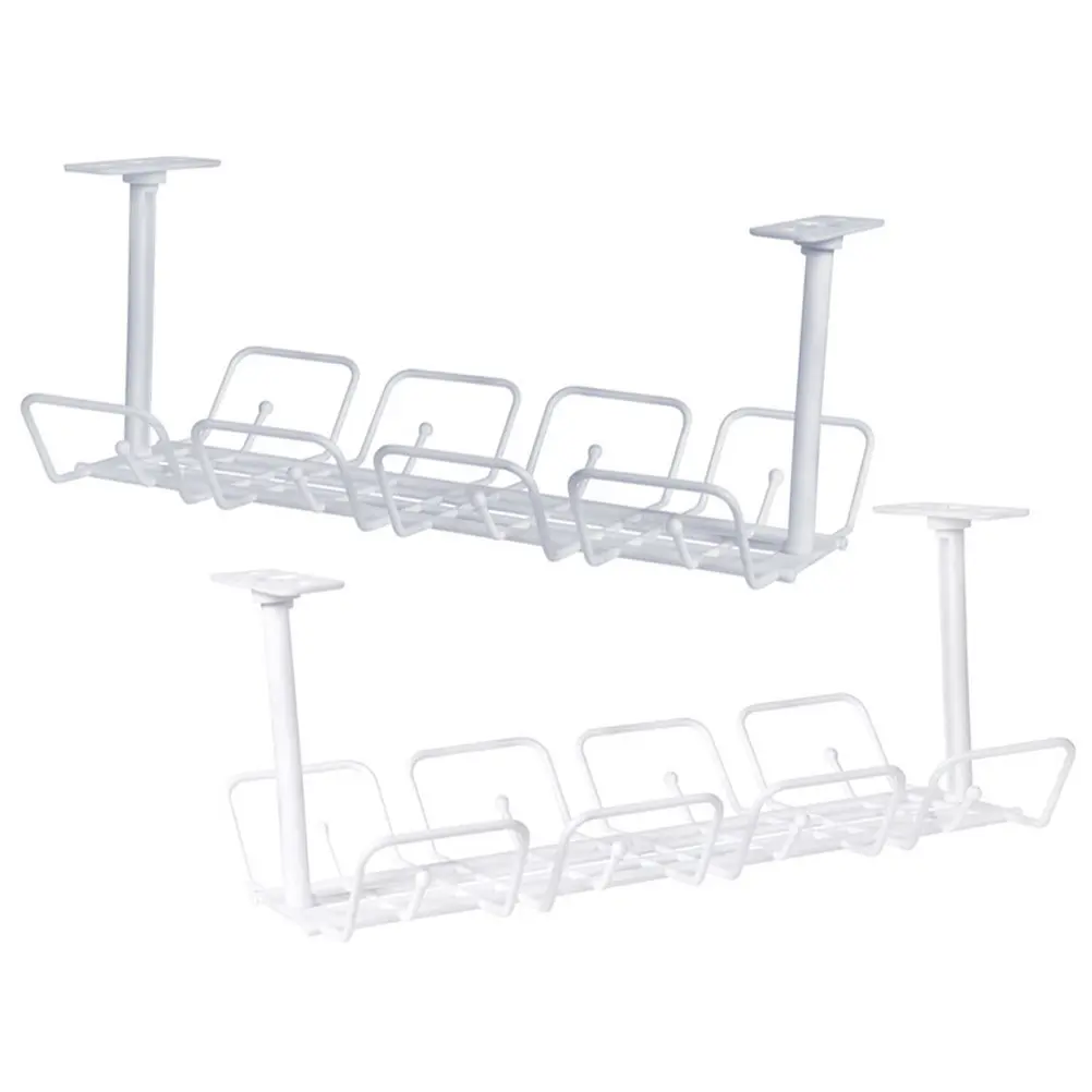 

Комплект из 2 кабельных органайзеров под стол, прочные пластиковые лотки для проводов, для организации кабелей и адаптеров, для дома и офиса