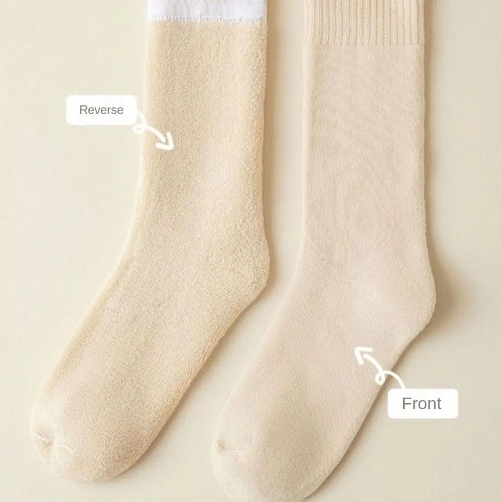 Winter Warmer Polyester Winter Warmer Thicken Sock Thermal Wool Medium Tube Sock Sleeping Socks Seamless Cashmere Snow Socks