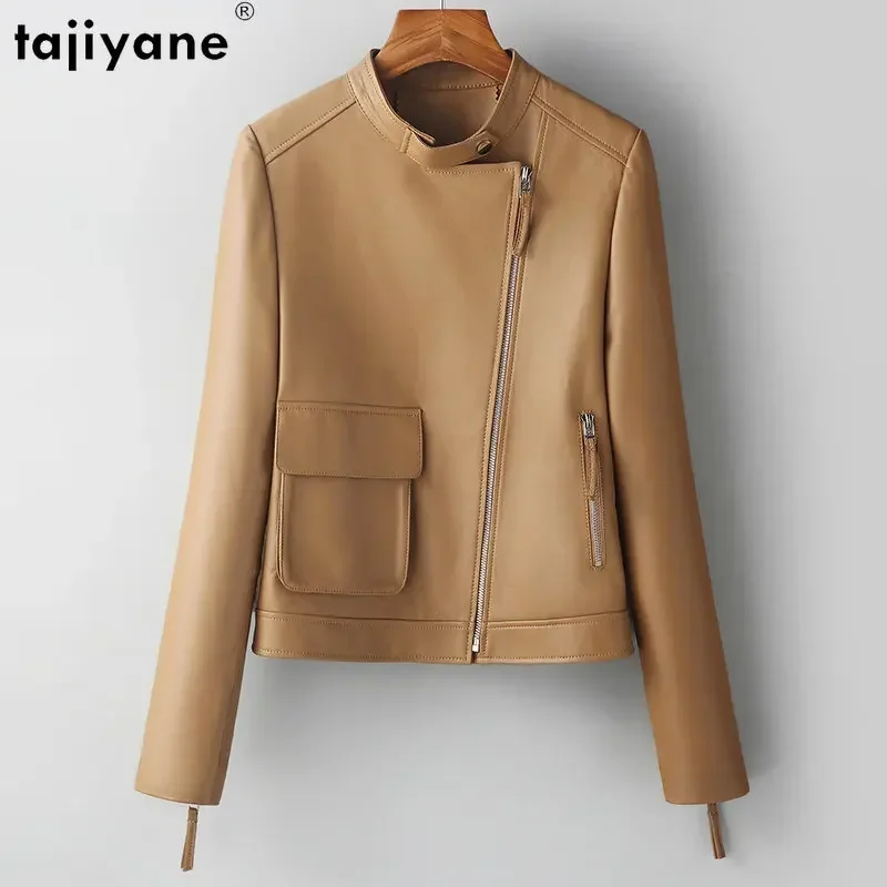 Tajiyane Real Leather Jacket Women 2023 Spring Autumn Genuine Sheepskin Jackets Women Casual Slim Leather Coat Jaqueta Feminina