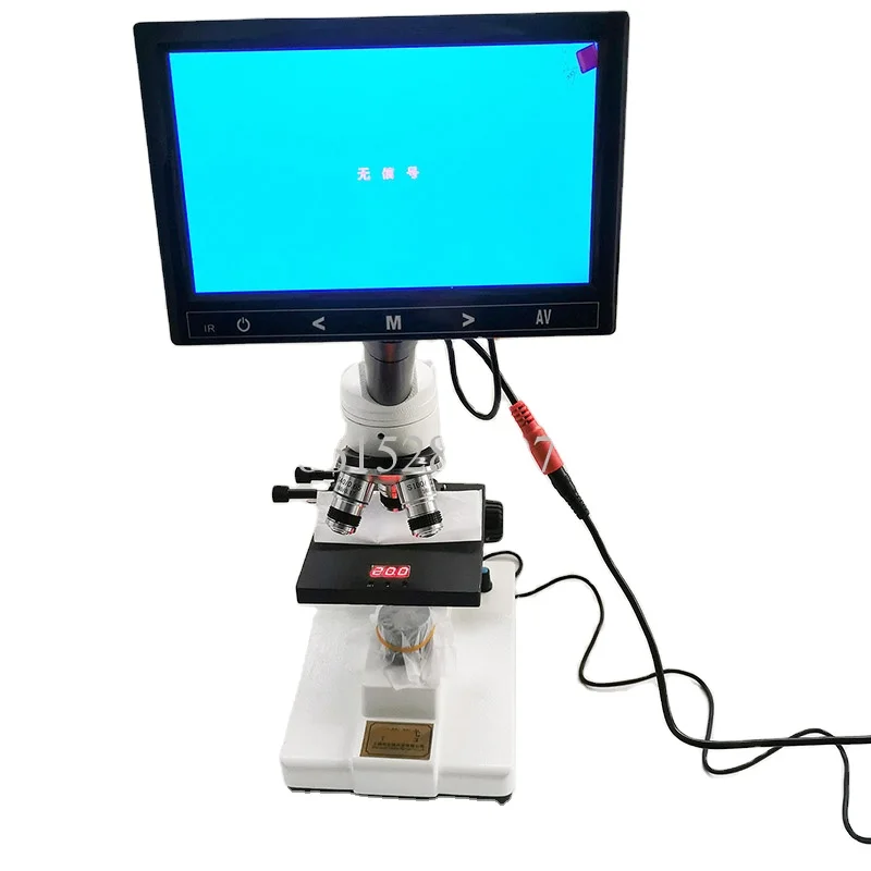 heating plate and display tv screen 1600 x microscope for pig farm semen sperm