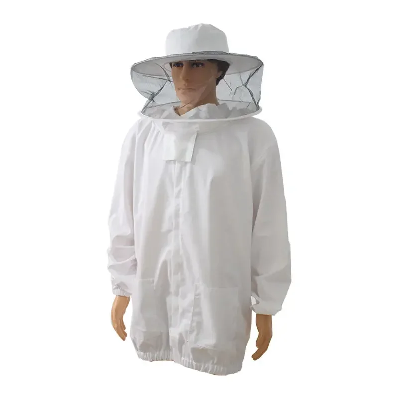 Beekeeping Protective Clothing Bee Jacket Beekeeping Suit Apicultura Clothes Beekeeper Costume Veil Hood Hat Anti-Bee Suit