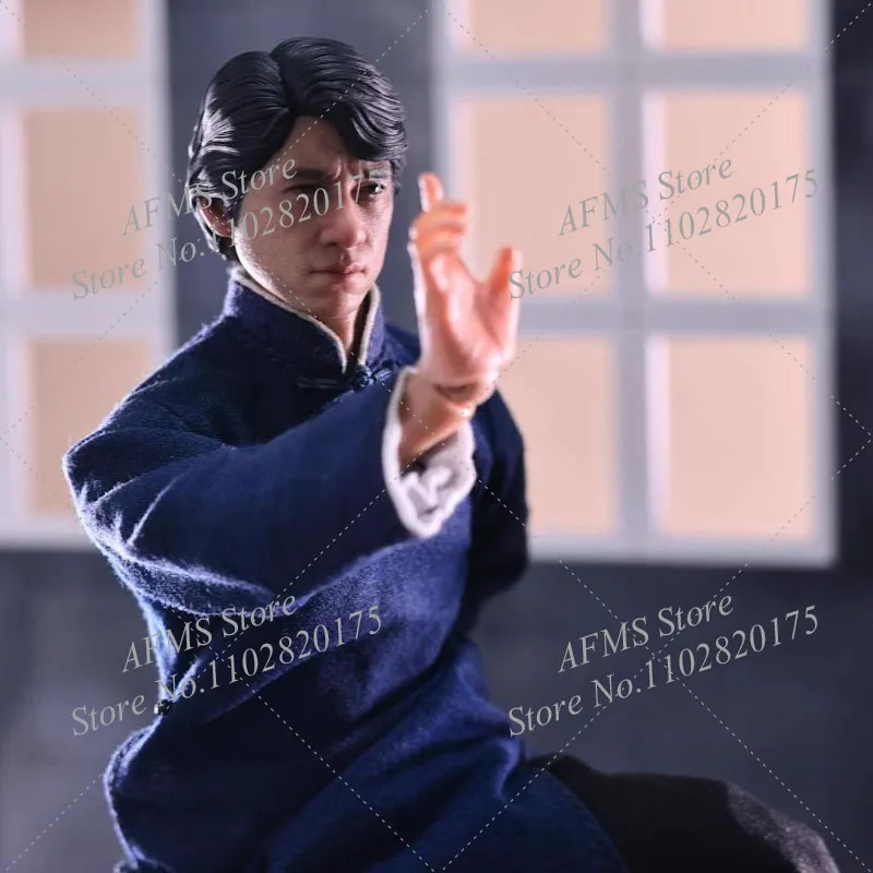 Mountain Studio 1/12 Scale Collectible Figue Jackie Chan Tai Chi Kung Fu Actor Martial Arts Master Full Set 6Inch Action Figure