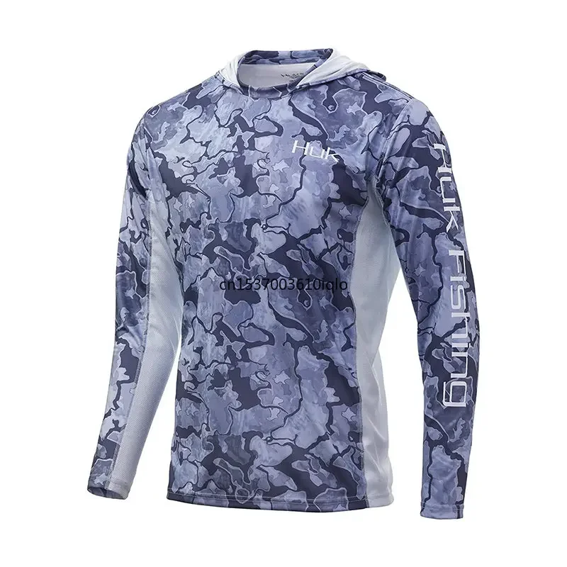 

Fishing Shirts Long Sleeve Men Hoodies Outdoor UV Clothing Hooded Coat Sunscreen Breathable Anti Mosquito Dry Fishing Jersey