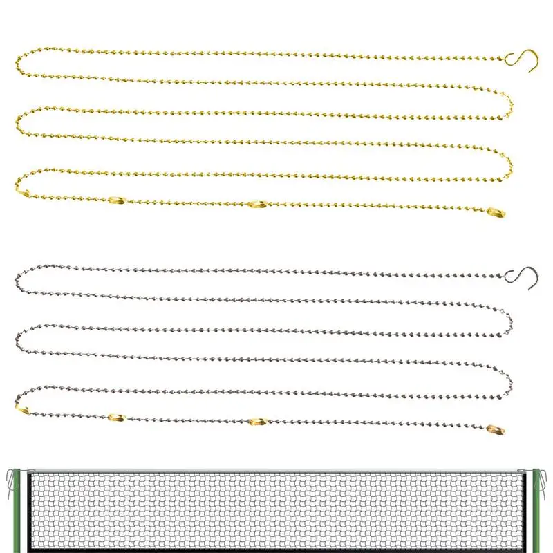 Siatka siatkowa wysokość łańcucha 2.5m/8.2ft siatkówka netto środek łańcucha 2 sztuk netto pomiar wysokości sprzęt dla trening na świeżym powietrzu