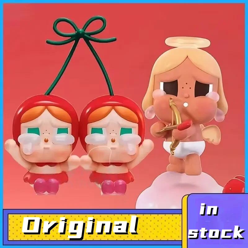 

New Sale Genuine Blind Box Crybaby Crying For Love Series Vinyl Hanging Card Cute Love You Cherry Keychain Pendant Valentine Day