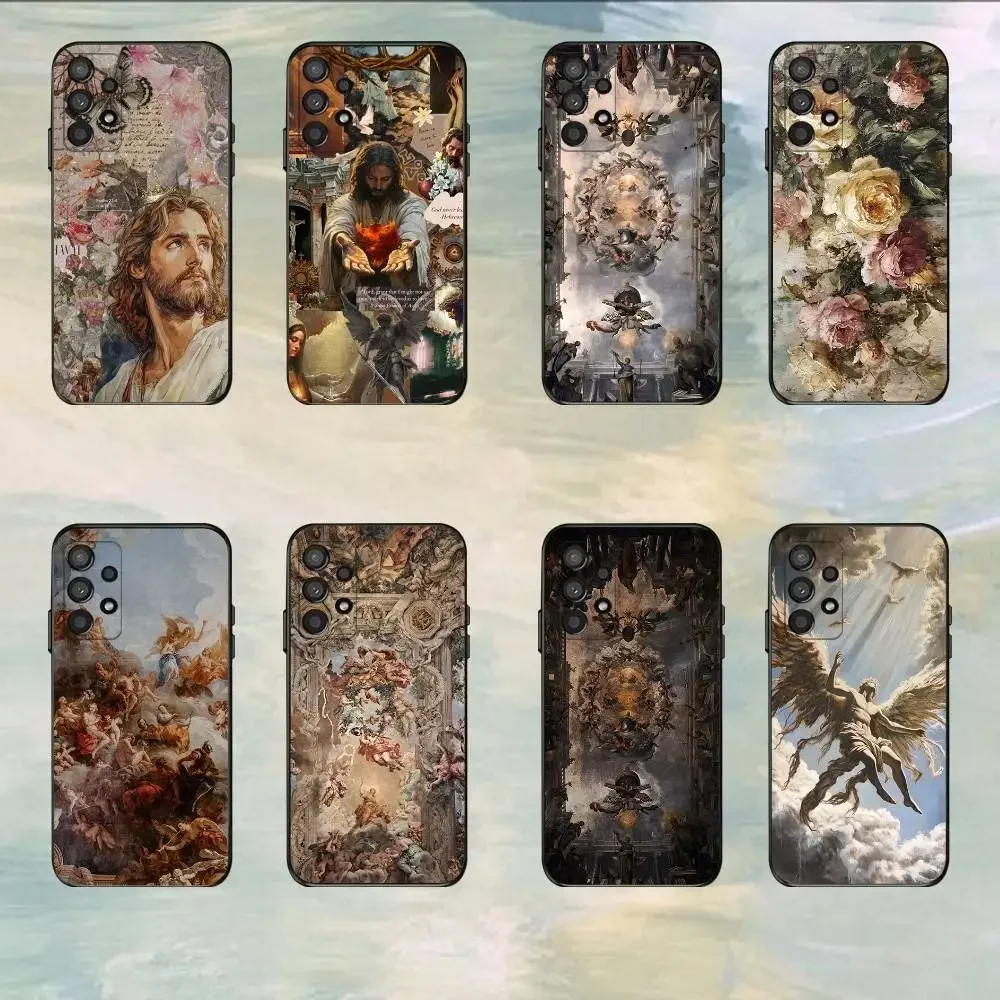 

Renaissance Art Phone Case For Samsung S25,S24,S21,S22,S23,S30,Ultra,S20,Plus,Fe,Lite,5G Black Cover