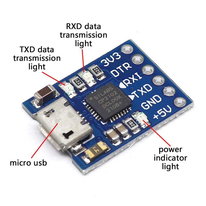 CJMCU CP2102 MICRO USB to UART TTL Module 6Pin Serial Converter UART STC Replace FT232 NEW for arduino