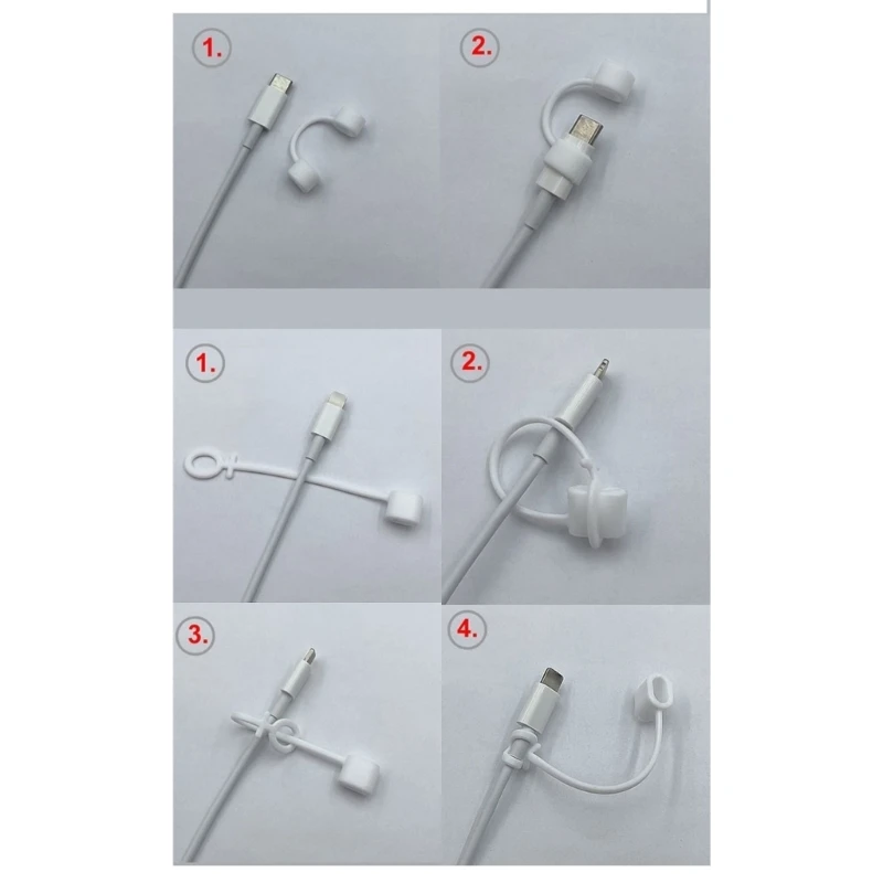  Charging Cable Fixed Tether Silicone Conversion Covers Safeguarding USB Port Against Oxidation And Loss